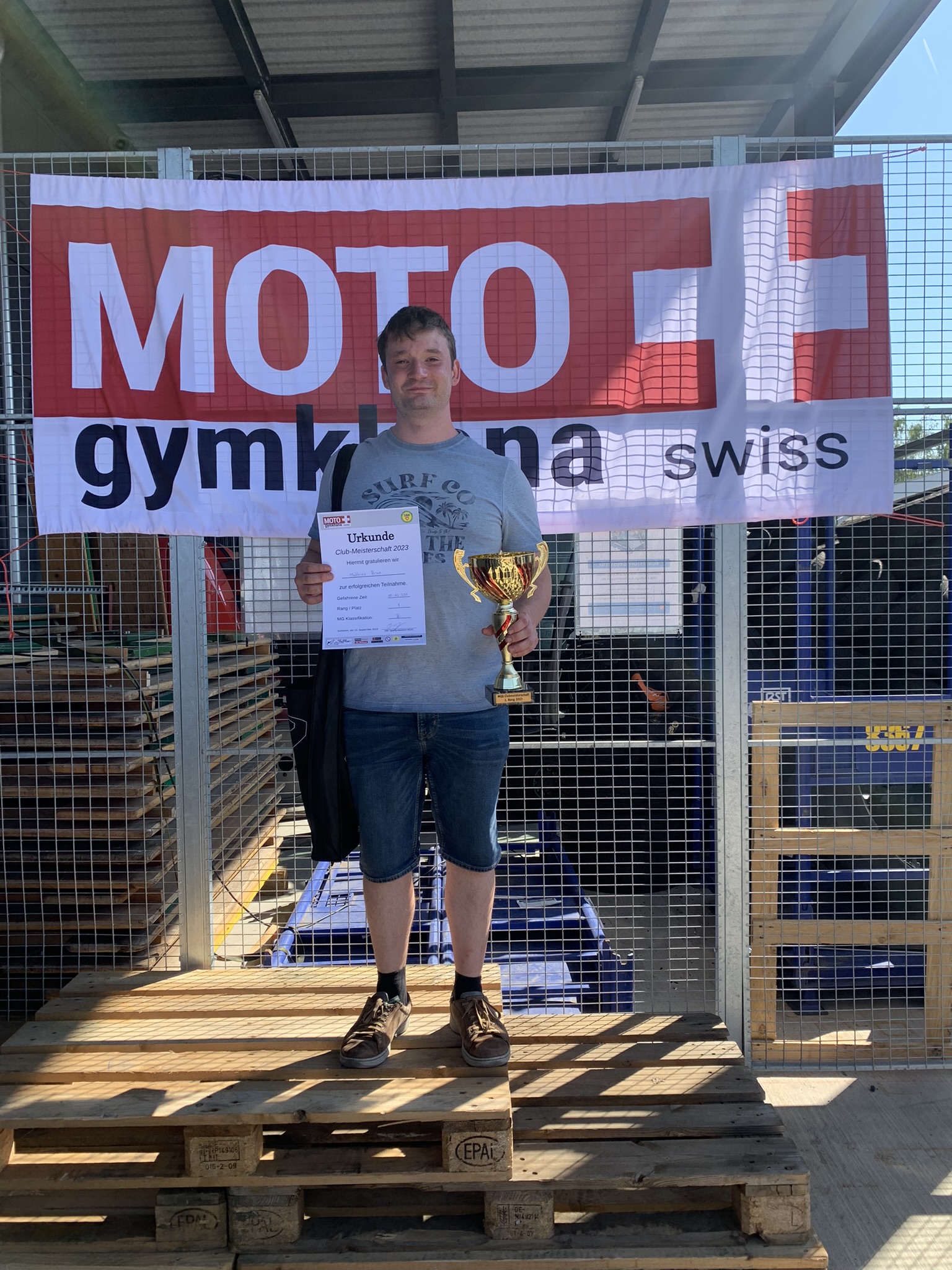 Moto Gymkhana Schwiss - 1. Platz Mathias Brax